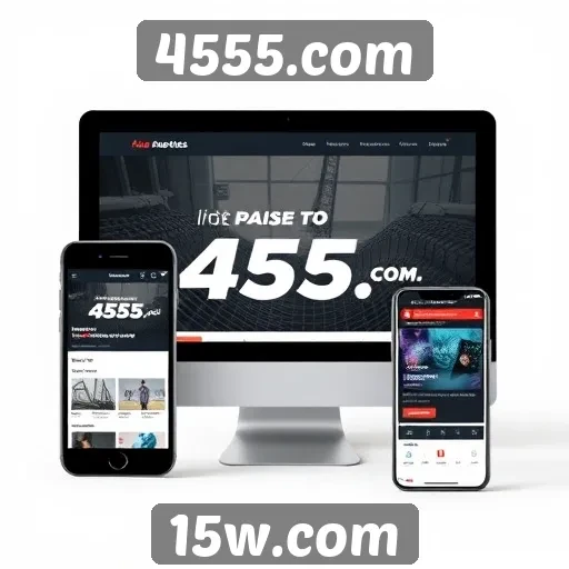 Desempenho do site 4555.com em dispositivos móveis